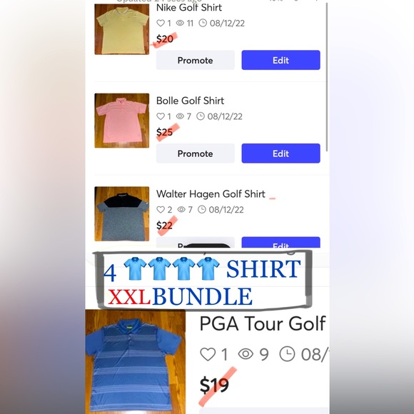 Nike Other - Mens Polo (4)Shirt Bundle